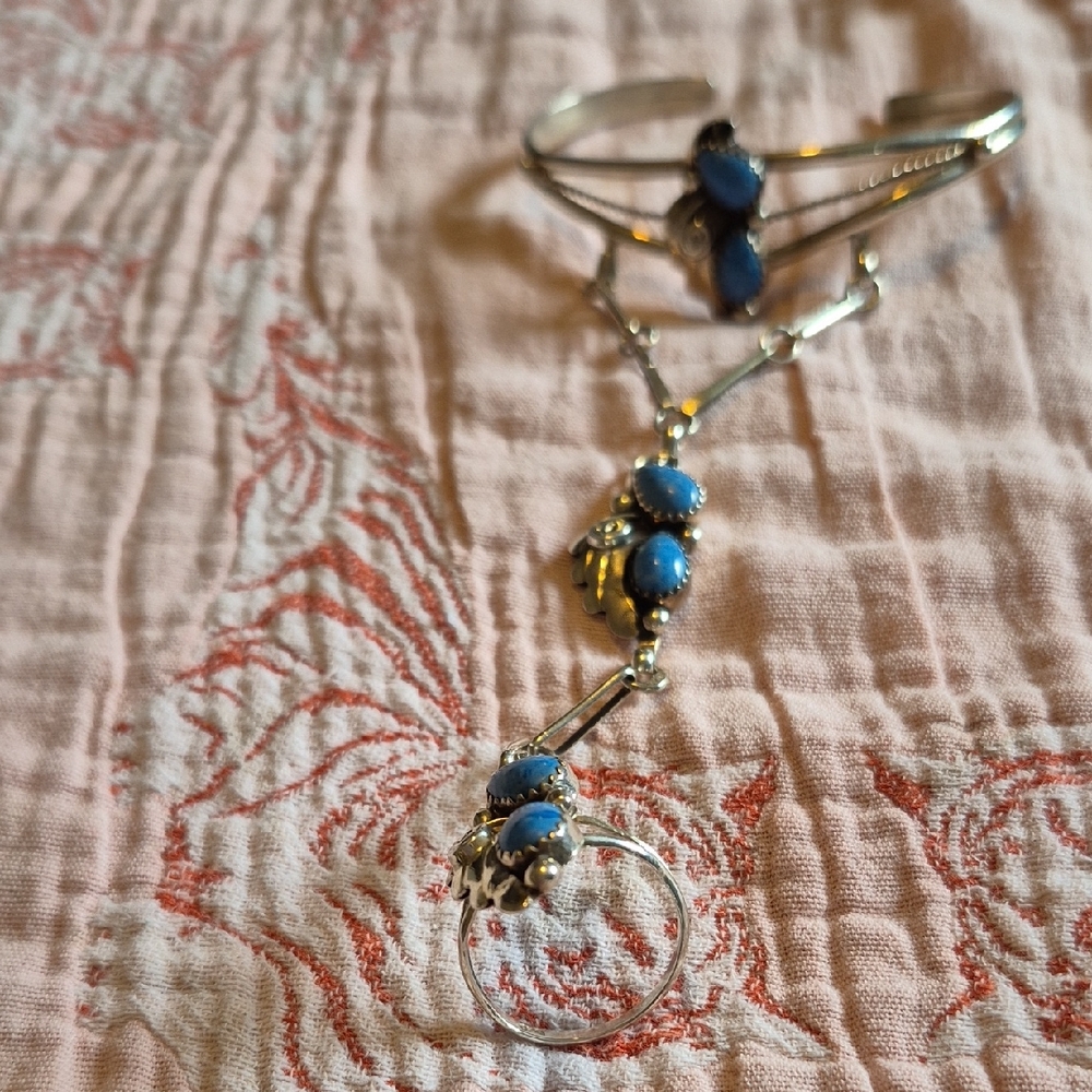 Elegant Blue Stone Women's Jewelry Set
